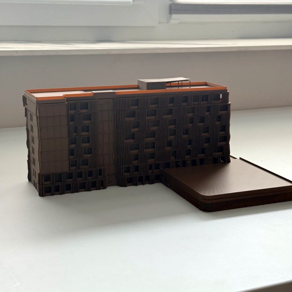 3D printed building model